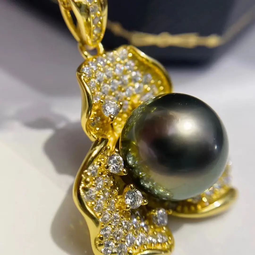 Wholesale S925 Sterling Silver Pendant Mount Base Mountings Findings Parts Fittings Accessories for 8-10mm Pearls 5pcs/lot