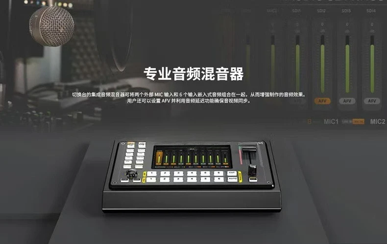 Switch station 6 channels vertical screen live broadcast push stream recording guide station