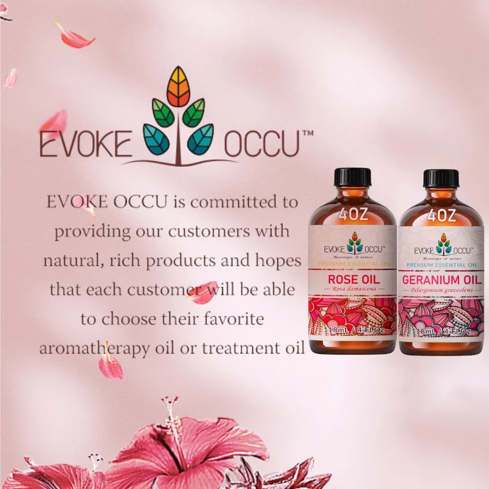 EVOKE OCCU 118ML/4 Fl.Oz.Pure Essential Oils for Fragrance Diffuser Humidifier Aromatherapy Massage DIY Candle Soap Making Bath