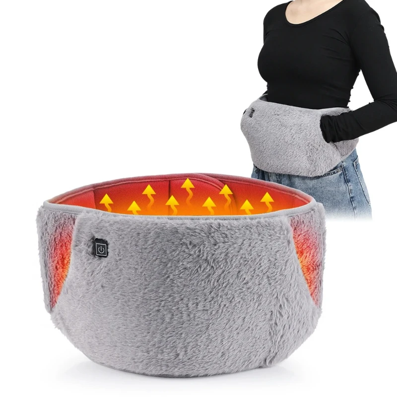 

Electric Graphene Heating Pad Uterine Belt Abdominal Waist Hand Warmer Cold Proof Portable Body Heat Therapy Belt USB Recharging