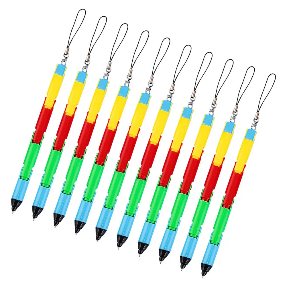 

10Pcs Adorable Foldable Ball-Point Pen Easy Writing Bendable Student Pen for Classroom Prizes Student Stationery Gift