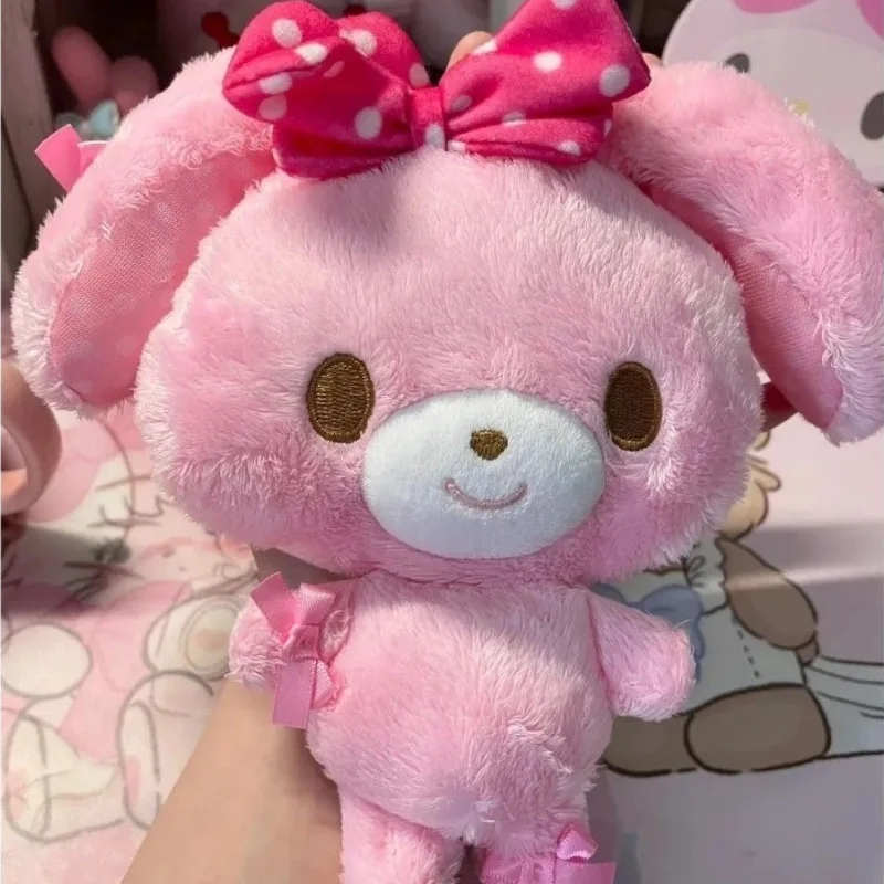 Sanrio Bonbonribbon Cartoon Leuke Roze Gevlekte Strik Pvc Schaalbare Zachte Knuffel Kaart Tas Portemonnee Auto Sleutelhanger Halloween Cadeau