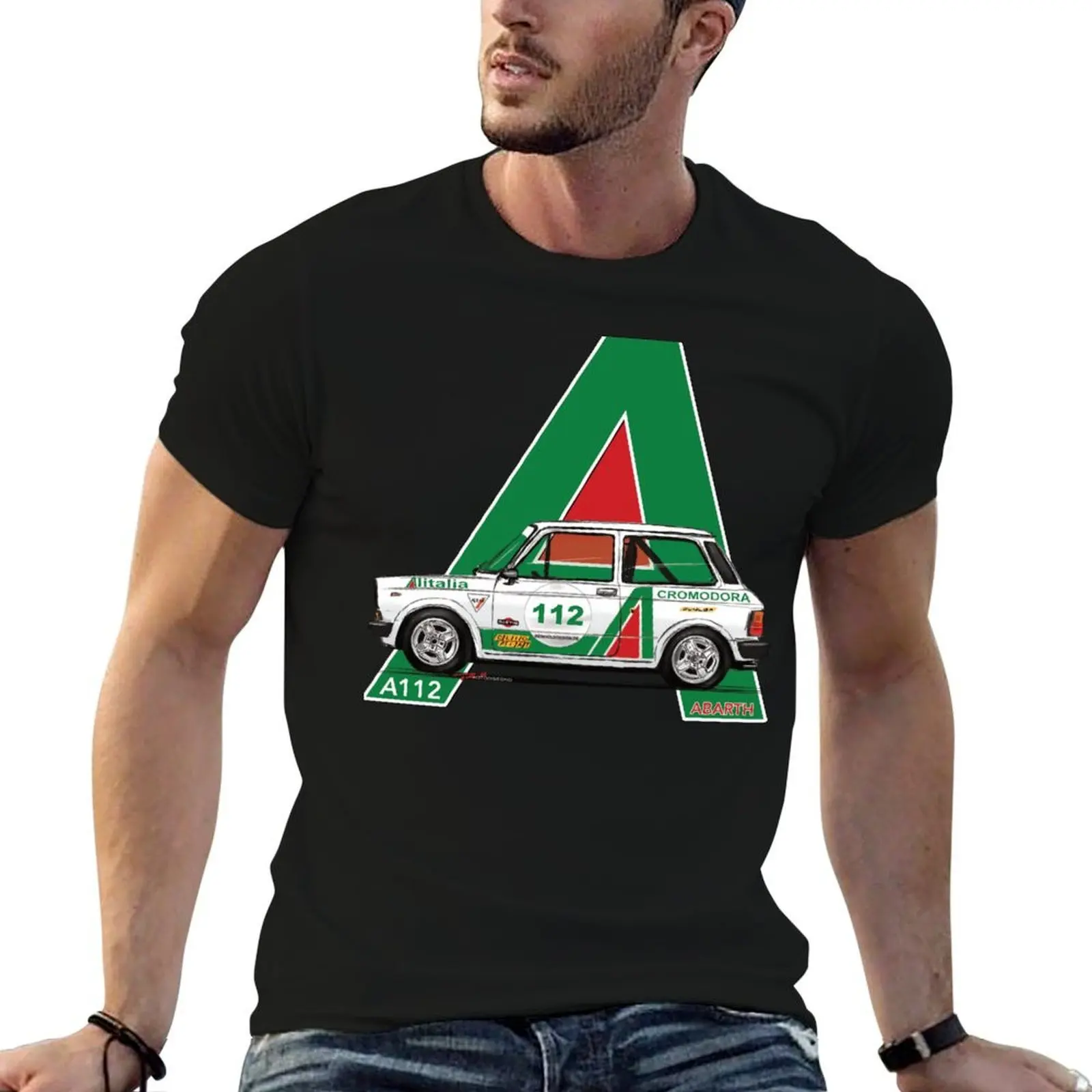 A112 AB #italia T-Shirt graphics blue archive shirts men graphic