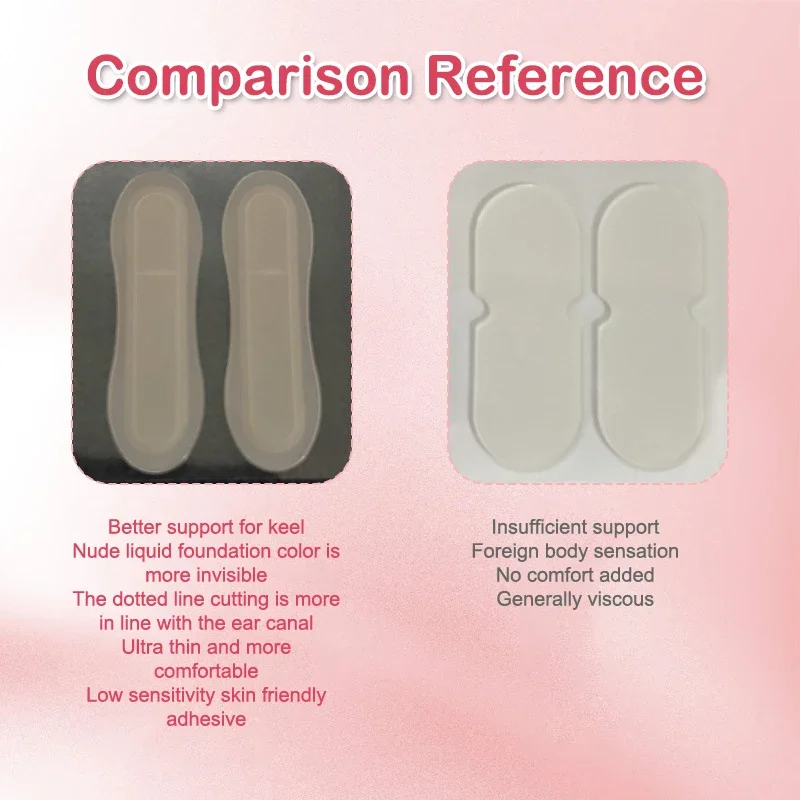 

24/72Patches, наклейки для поддержки ушей эльфа, невидимый корректор ушей, силиконовые нашивки для поддержки ушей, V-образные наклейки для лица