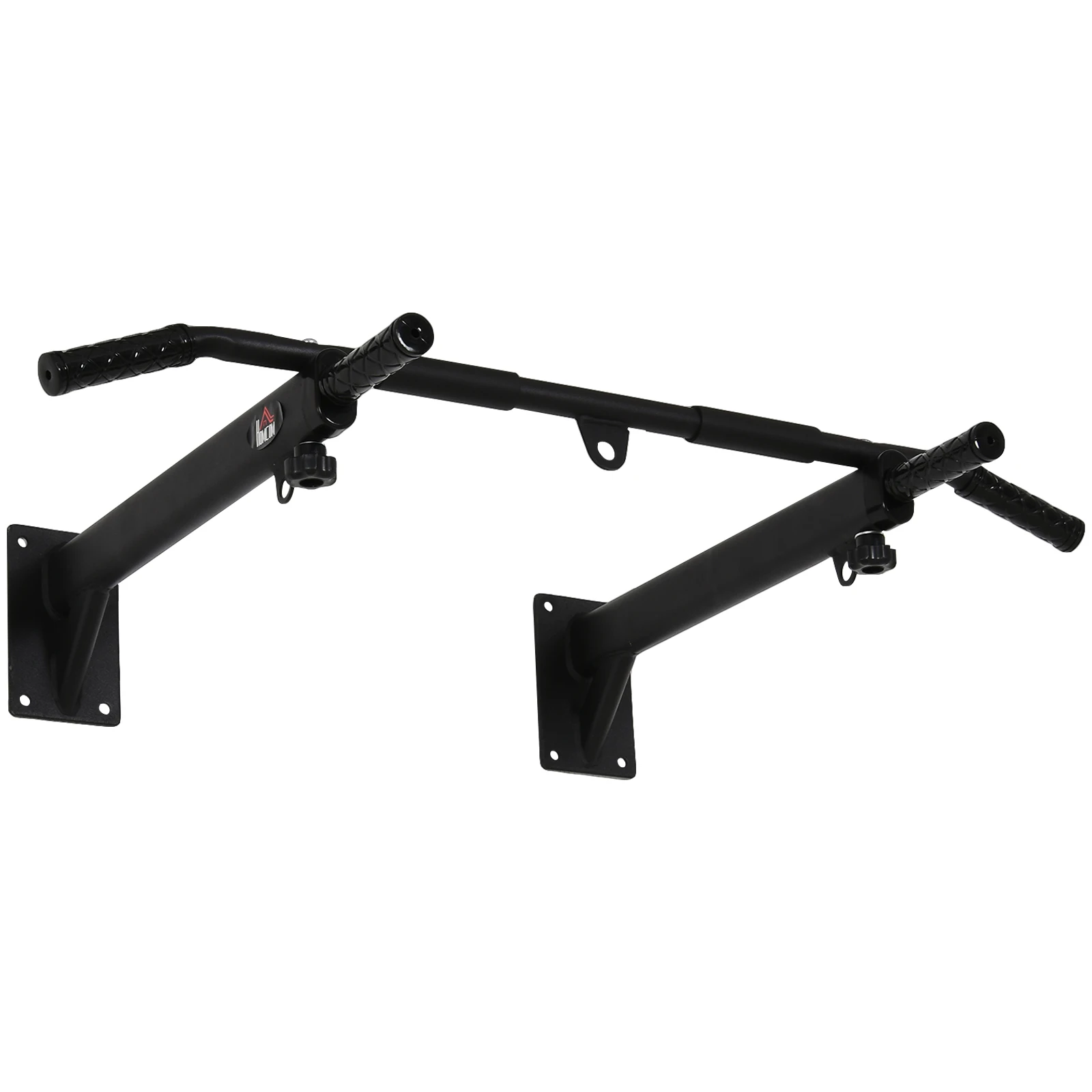 HOMCOM Klimmzugstange pull up bar Wandmontage Reckstange mit Ösen für Boxsack