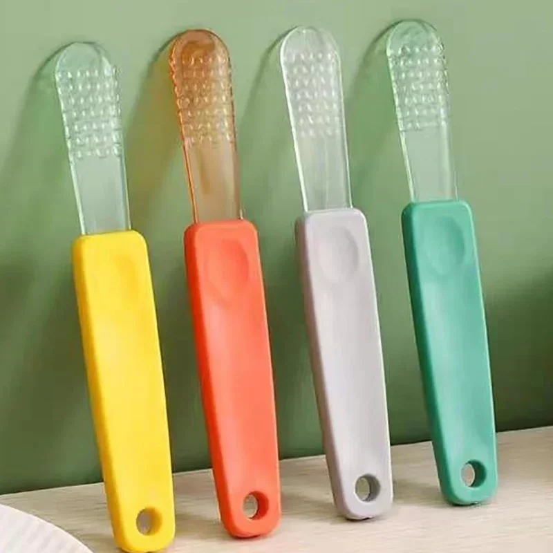 Kitchen Mini Spoons Food Grade Silicone Dumpling Stuffing Spoon Flat Shovel Stick Pastry Bread Sauce Honey Dipper Baking Tool