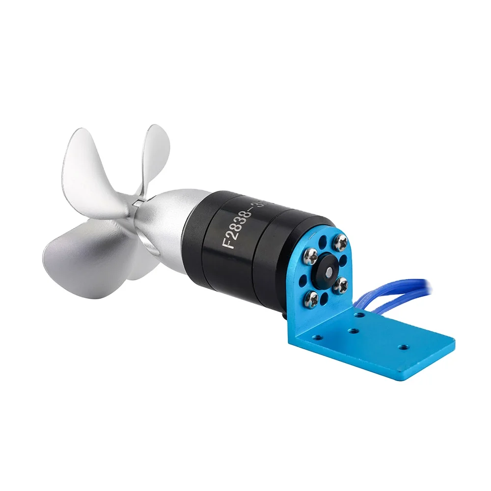 

2838-ZB-M Underwater Thruster Motor 24V 1.12Kg 300 W Metal Yacht Marine Replacement Accessory Deck Mount Watercraft Fishing Kit