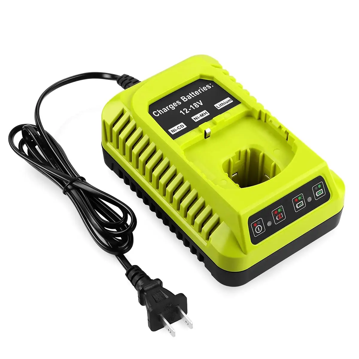 

Replacement Battery Charger Battery Charger Compatible with Ni-Cd-Ni-Mg LiPo P100 P102 for RYOBI P117 12V-18V MAX Nickel LiPo