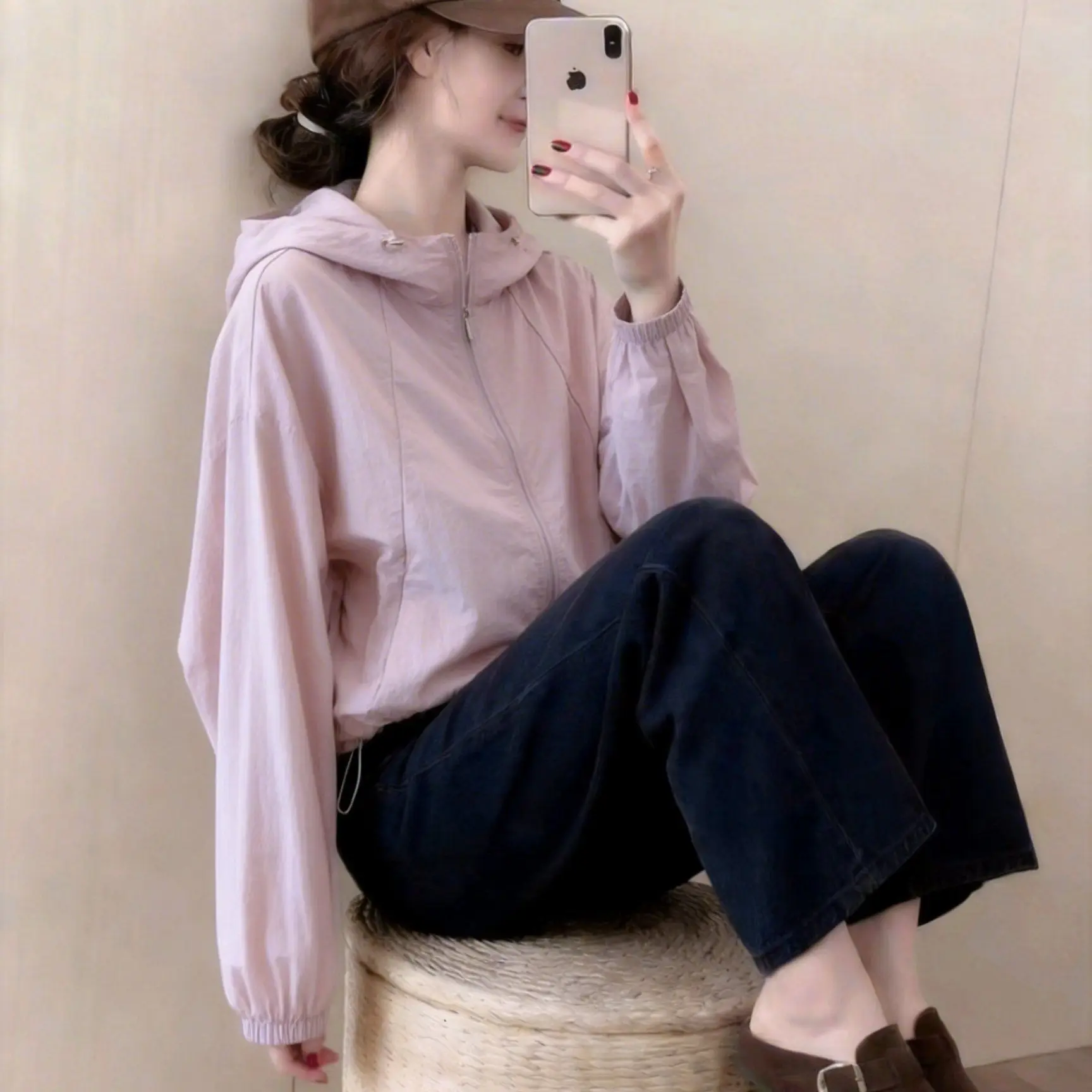 Thin Sun-protective Clothing Coat Cardigan Ladies Breathable Sunscreens Jacket Women's Summer 2026 New Outcoat Lady Outwear Tops