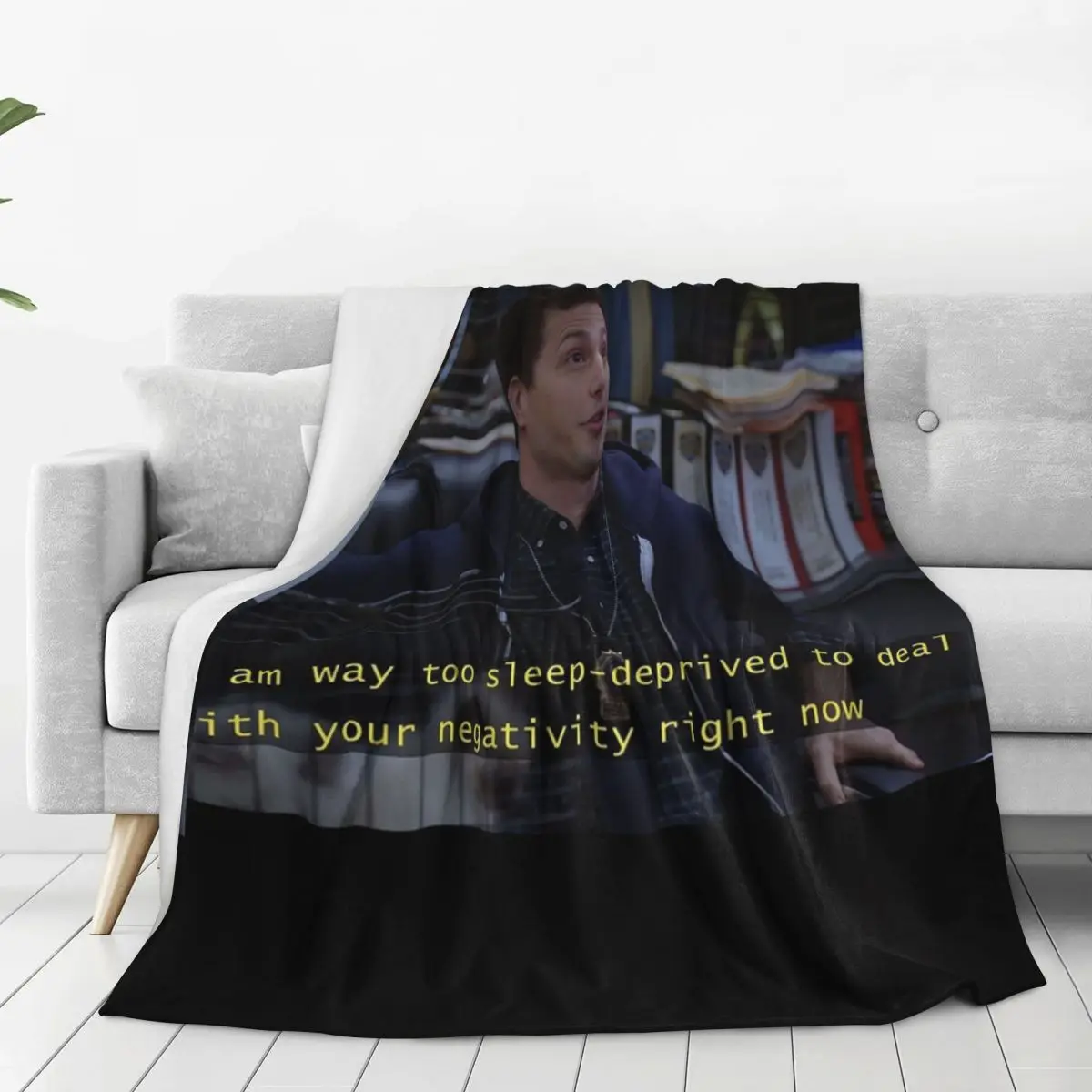 Jake Peralta Is Sleep Deprived Blankets Fleece Lightweight Sofa Throw Blankets For Home Bedroom Office Throws Bedspread Quilt