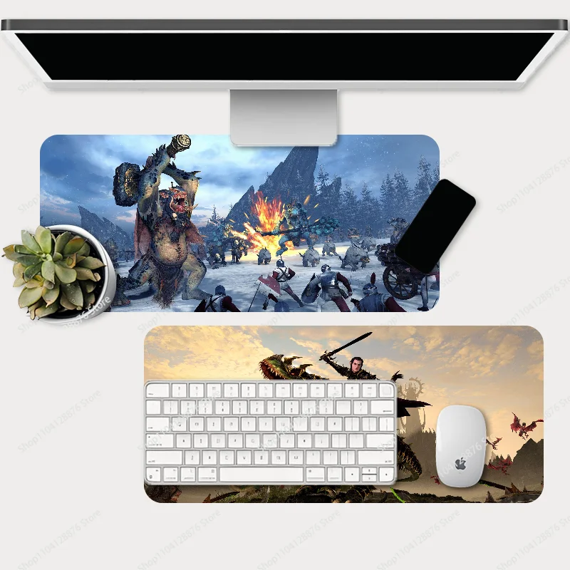 T-Total War Warhammer Mousepad Gaming Mouse pad Gamer Pc Accessories Deskmat Keyboard Mat Desk Protector Mause Pads