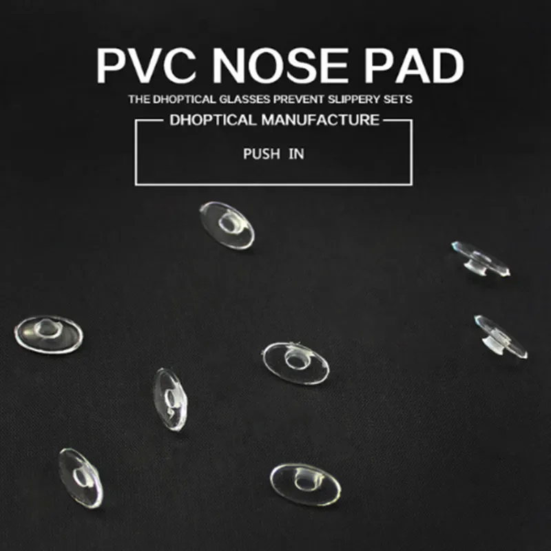 (2000Pcs ）PVC Nose Pad Push in Eyeglasses Part By Dhoptical