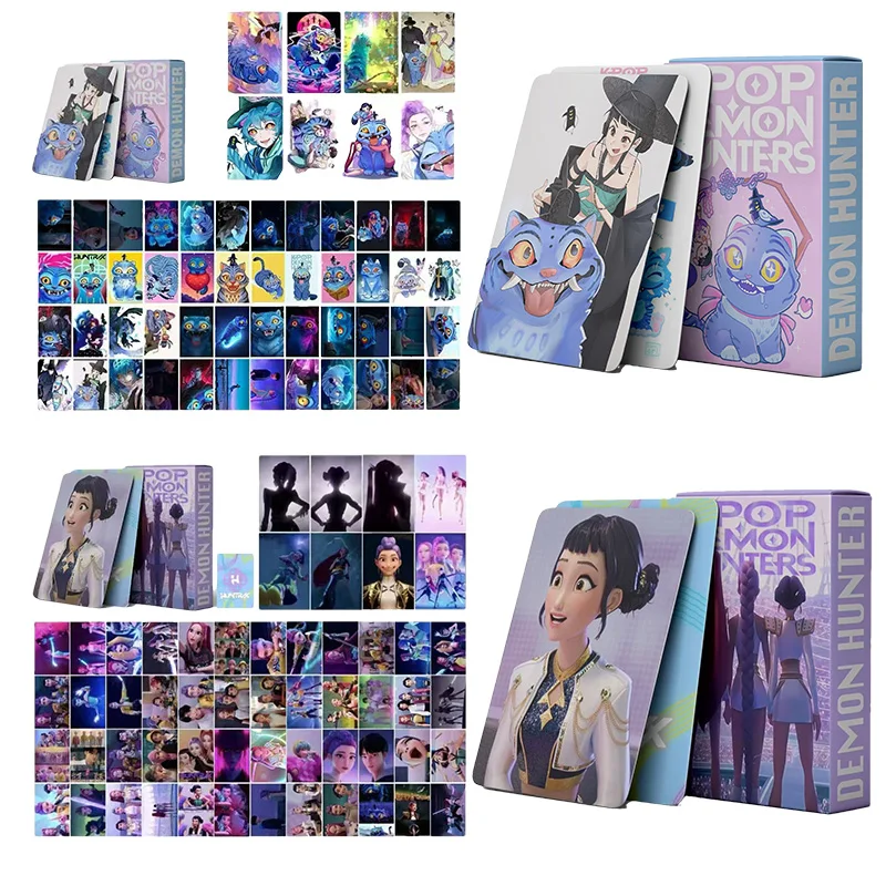 

55 карт KPOP Cake Pop Monster Hunter, игровые коллекционные карты, аниме-мультфильмы, ломо-карты, рождественские игрушки