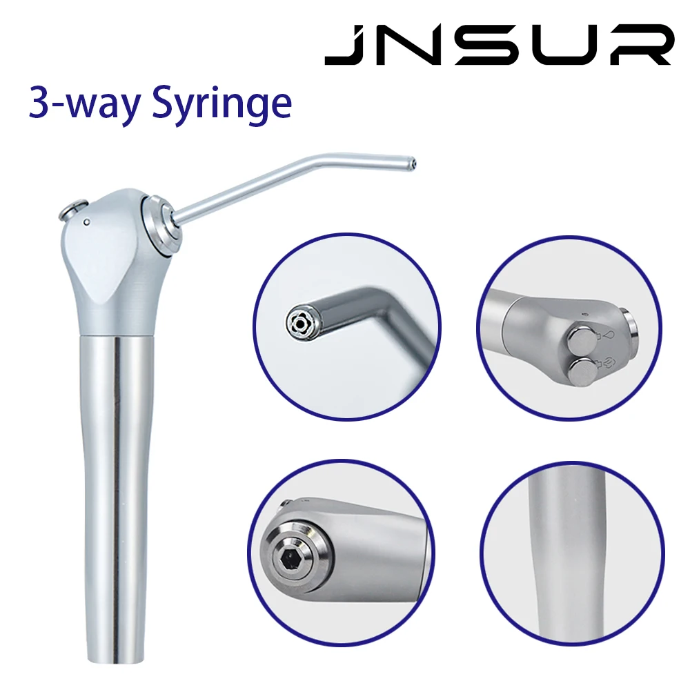 JNSUR Dental Air Water Spray Triple Syringe Dentist Supply Dental Unit Equipments Dental Instruments Clinic Tools Atomization