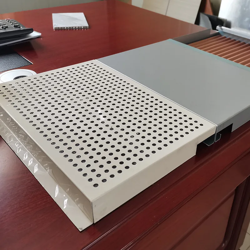 Fluorocarbon hooked aluminum alloy corrugated board hooked aluminum veneer corrugated composite aluminum plate ceiling