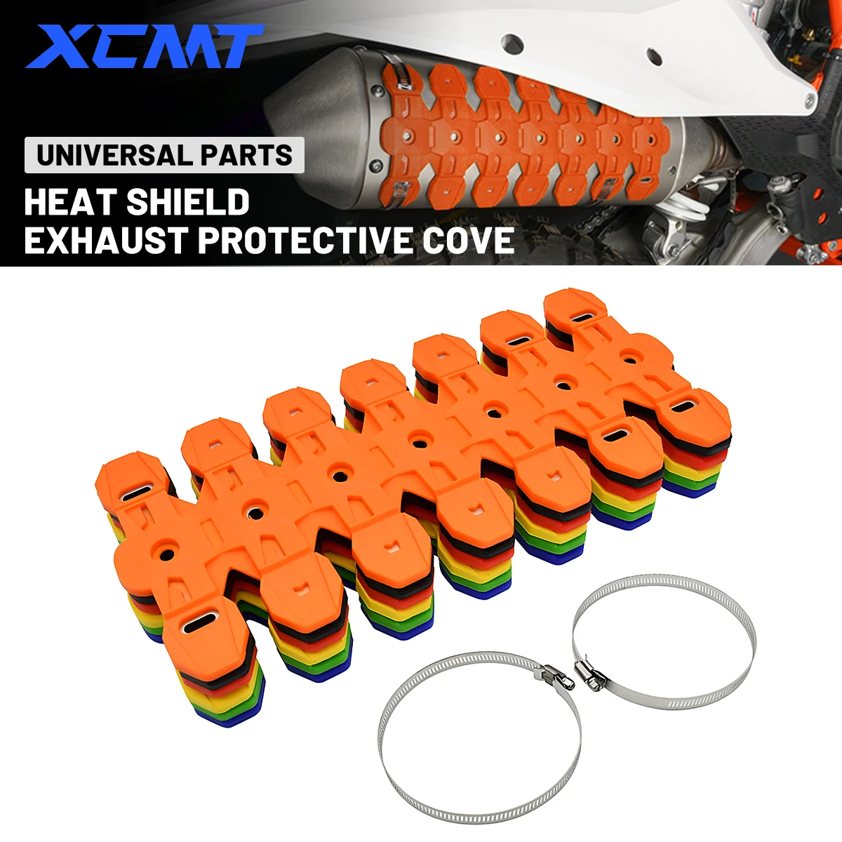 Motorcycle Exhaust Shield Muffler Pipe Cover Protector For KTM EXC EXCF SX SXF XC XCW XCF XCWF Tpi 125 200 250 350 400 450 500