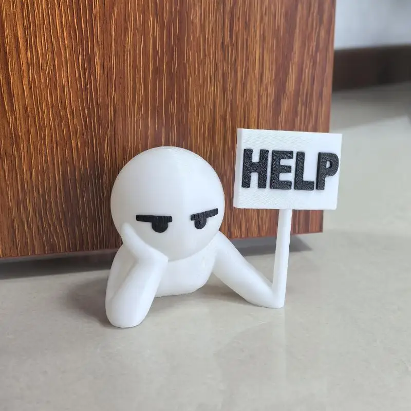 Tope de puerta impreso en 3D, decoración creativa, Tope de puerta de muñeca, decoración del hogar, Tope de puerta divertido, decoración de puerta anticolisión, 1 ud.