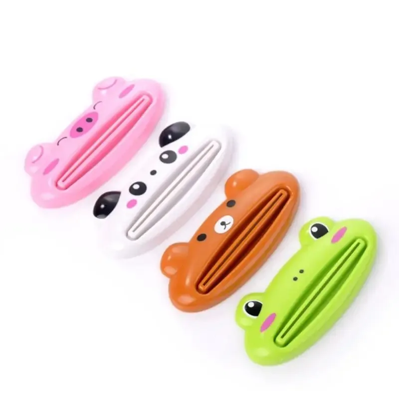 1 Pcs Animal Easy Toothpaste For Home Bathroom Dispenser Plastic Tooth Paste Tube Toothpaste Squeezer Rolling Holder Cocina