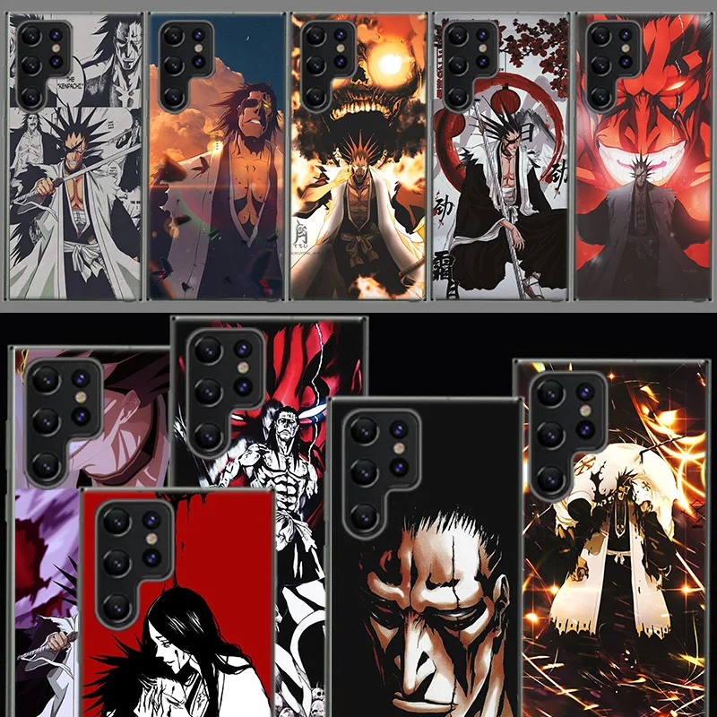 BLEACH Zaraki Kenpachi Capa Phone Case For Samsung S26 Ultra S25 Edge Galaxy S23 S21 S20 S24 FE S22 S10 Plus Cover Clear TPU She
