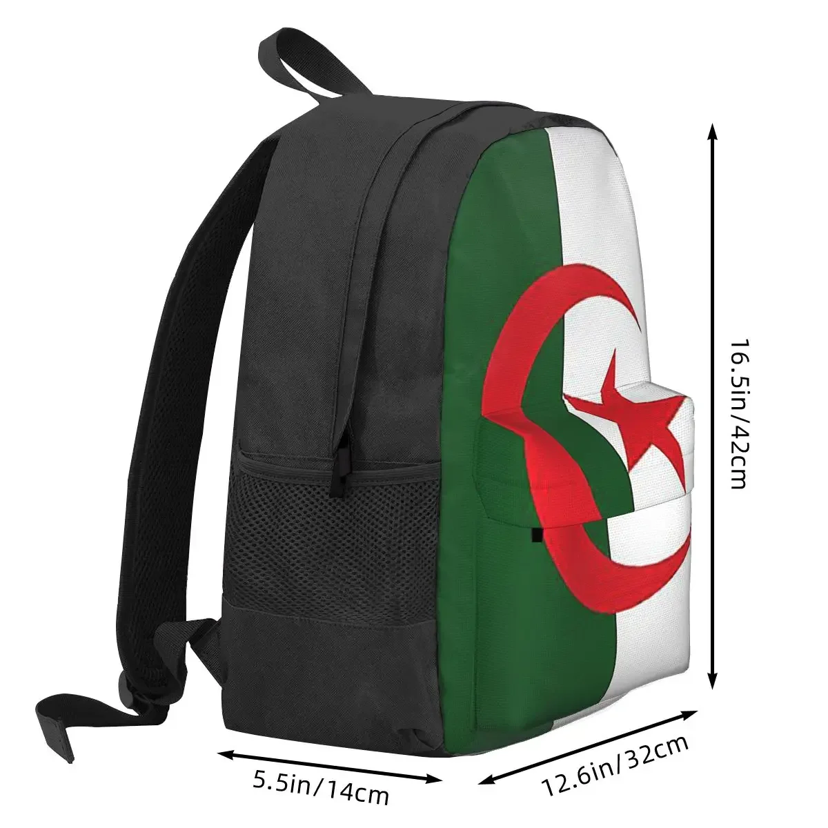 Algeria Official Flag Of Algeria Backpack Student BookBag Children School Bag Laptop Shoulder Bags for Men Women