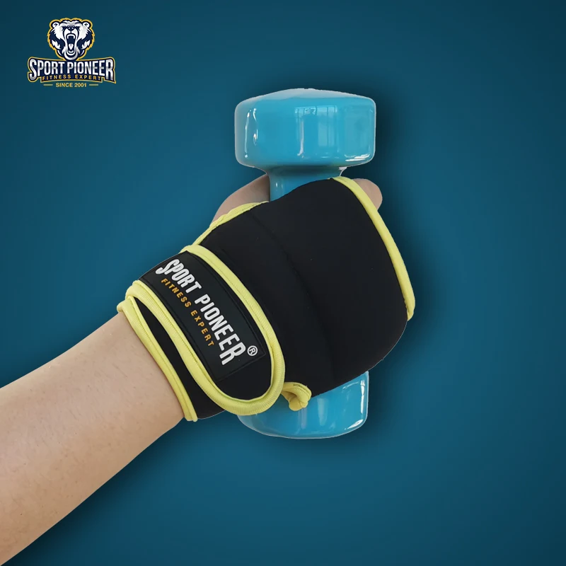 1lb Weight Lifting Gloves for Fitness And Gym Sports Hand Protector Men Women Body Building Running