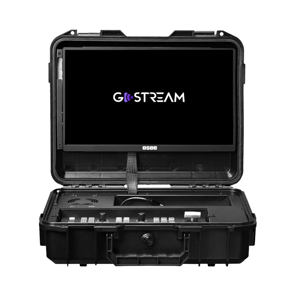 

Osee GoStream Deck All One Pro 14-дюймовый монитор с несколькими камерами и видеокоммутатором 4 HD MI USB-C I/O Рекордер для потоковой передачи в реальном времени Комплект плеер