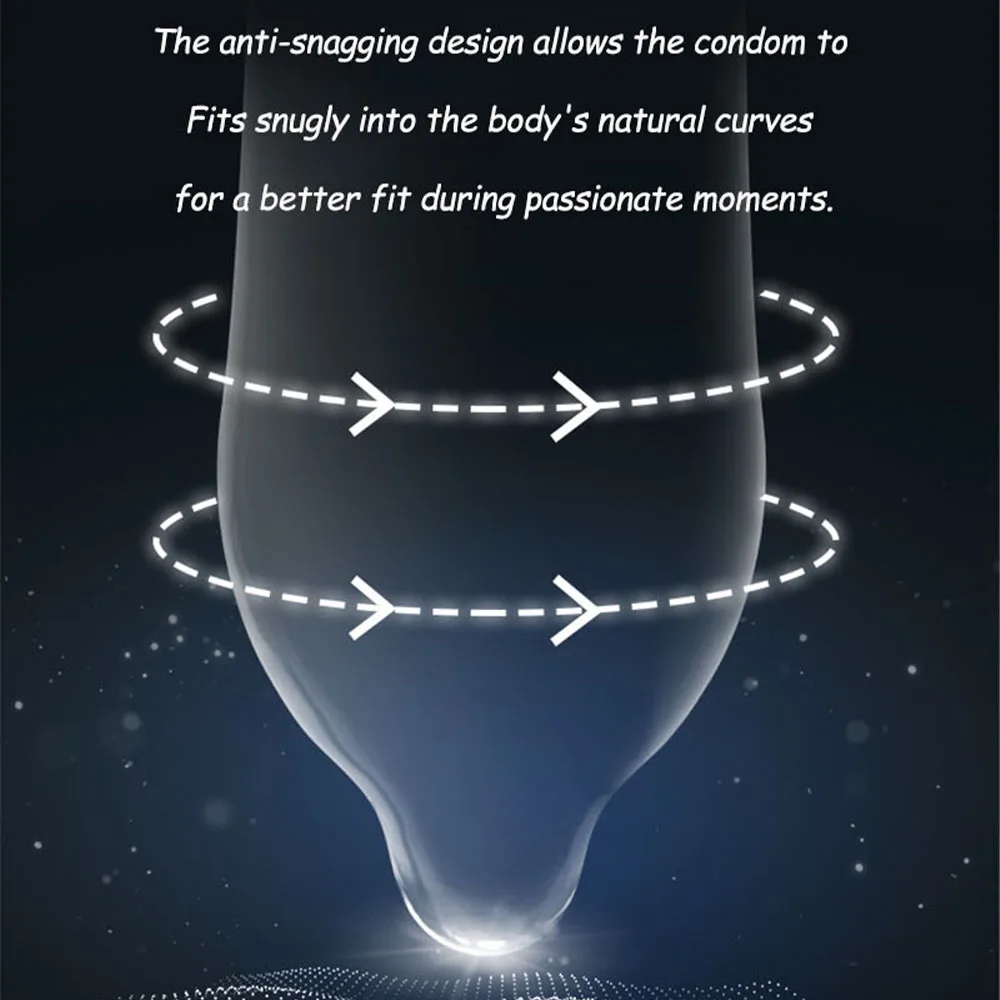 10pcs Ultra Thin Condom 49mm Small Size Latex Pellet Smooth for Men Tight Penis Sleeves Safer Sex Toys for Couples Men Women - Image 3