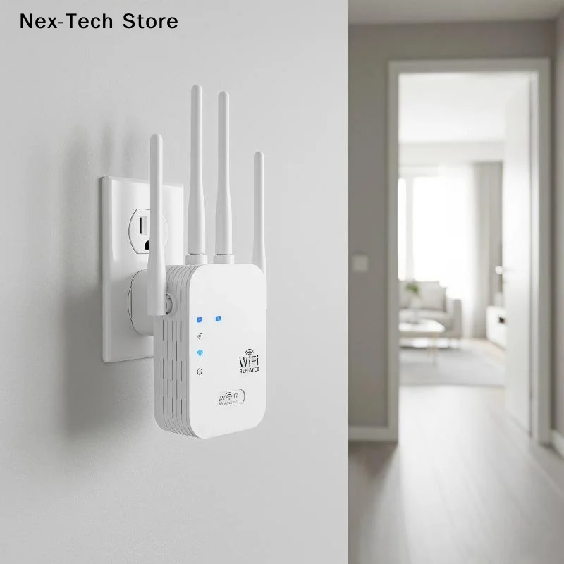 [NT]White WIFI Extender Signal Booster 1200Mbps Wireless WiFi Repeater 5G 2.4G Dual-band Network 802.11ac WiFi Amplifier Router
