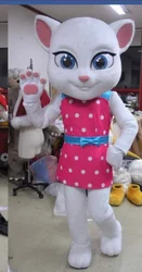 New Adult Character Hot Sale Cat Girl Mascot Costume Halloween Christmas Dress Full Body Props Outfit Mascot Costume