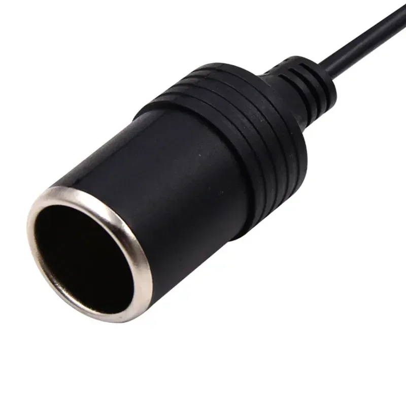 Car Cigarette Lighter Female Socket Adapter Wired 5V USB To 12V Male To Cigarette  Lighter Female Converter Plug Auto Accessories