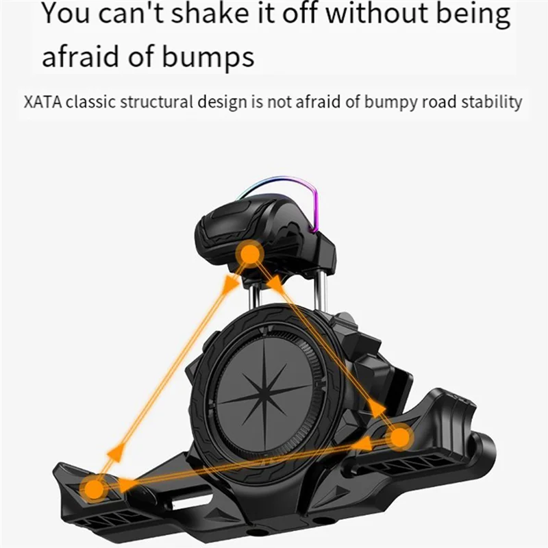 Superior-Motorcycle Handlebar Mobile Phone Stand Anti-Vibration Mobile Phone Stand Electric Car Phone Holders Motorcycle Riding
