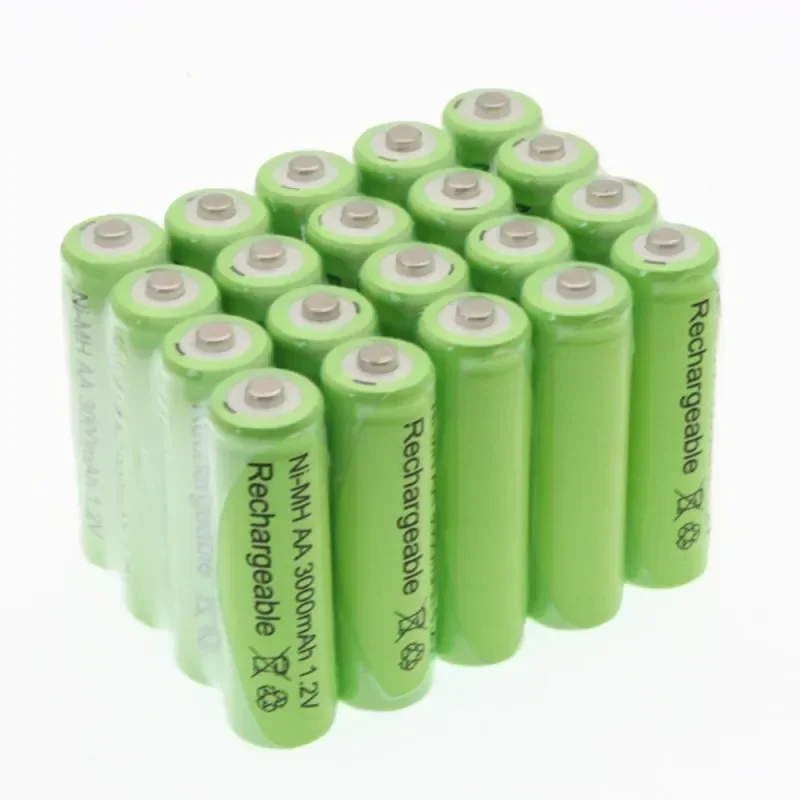 Batterie Rechargeable Ni-MH 1.2V AA 3000mAh Pour Jouets, Appareil Photo, Microphone, 2 À 20 Pièces