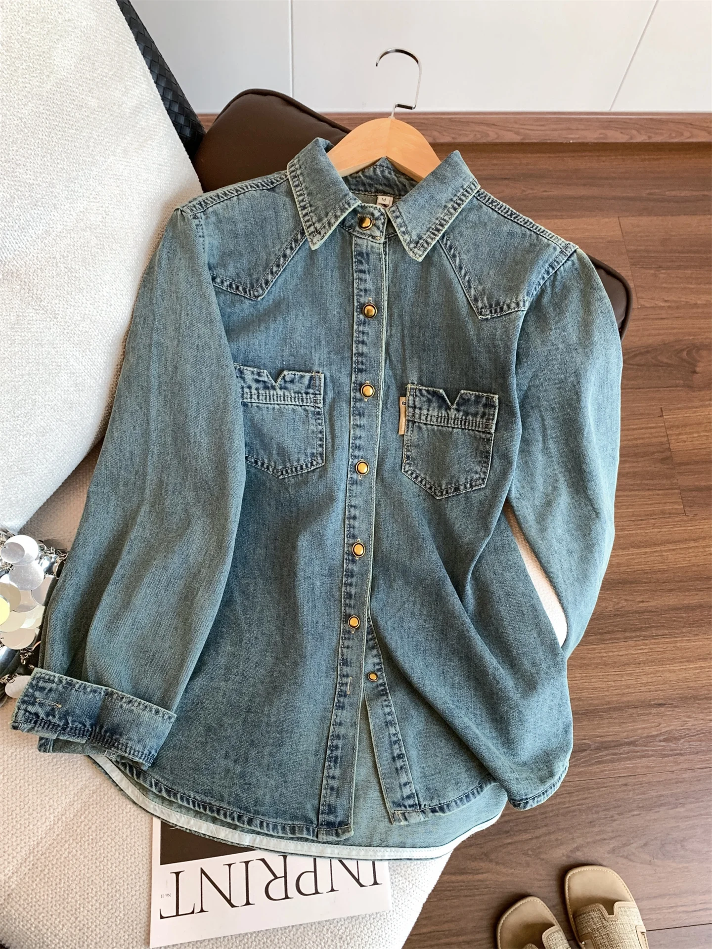 

Ретро-стиль, премиум-качество: многослойная джинсовая куртка для женщин, осенняя верхняя одежда, товары премиум-класса от Guangzhou Thirteenth Fac