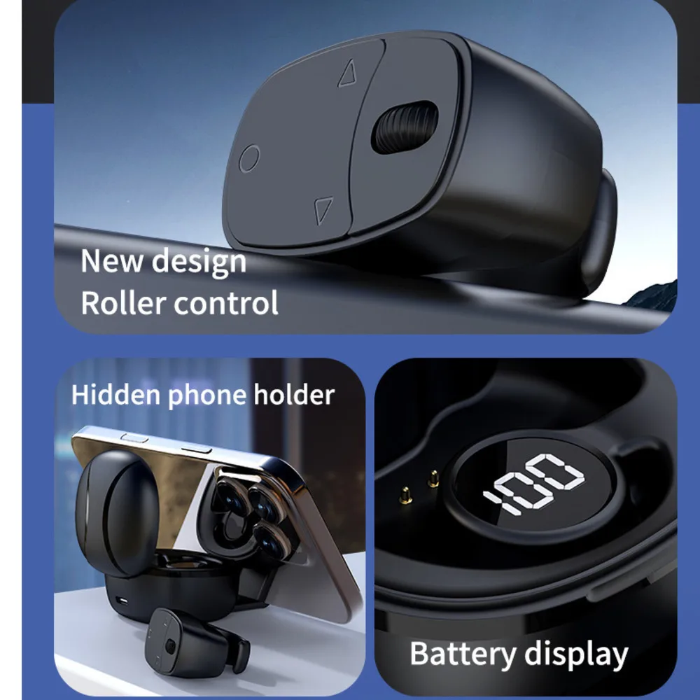 New Roller Fingertip Ring Lazy Mouse Wireless Bluetooth Gesture Control Auto Page Turner Remote Selfie Reading Browsing Mice