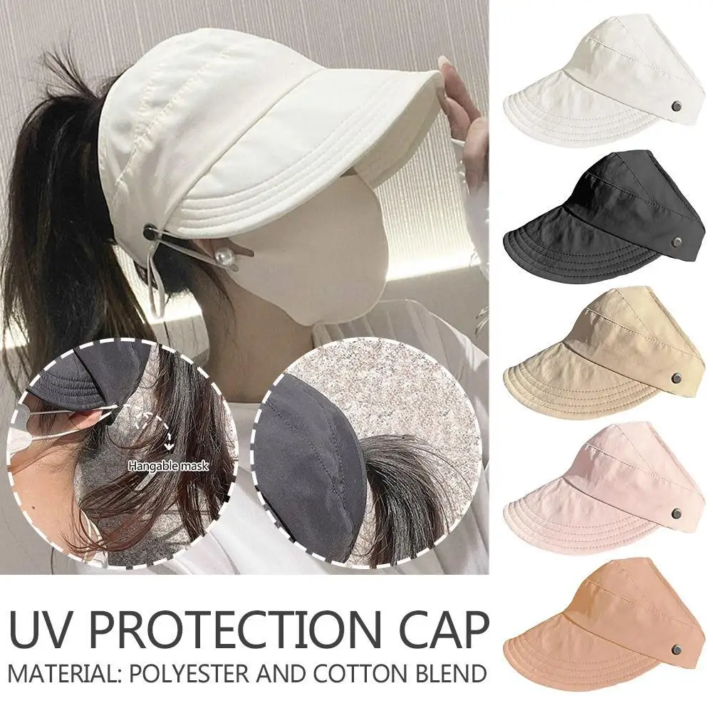 

UV Protection Hat Without Makeup UFP 50+ Fisherman Brim Adjustable Hats Sun Portable Summer Protection Wide Foldable Sun Hat