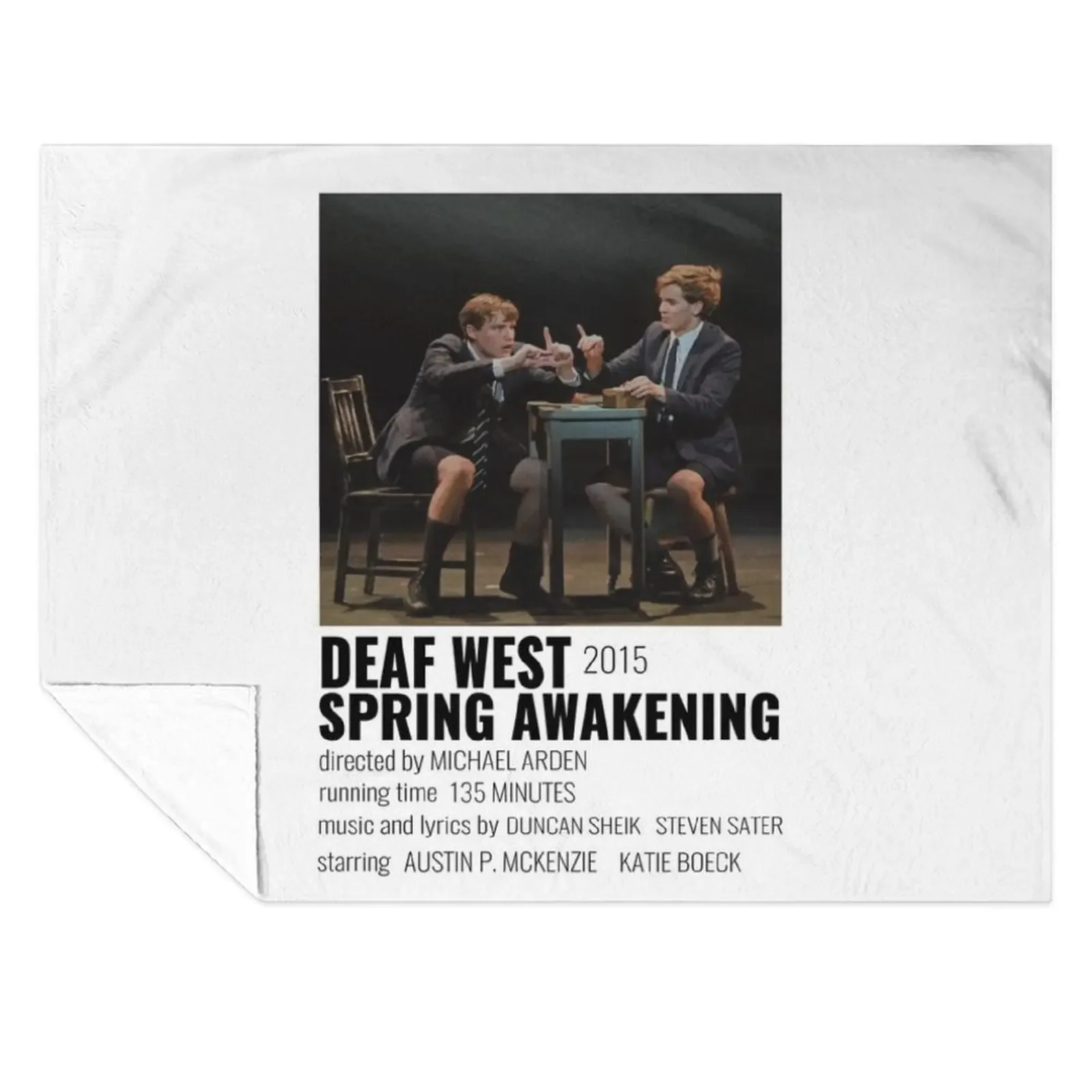 

DWSA Musical Poster Throw Blanket Single Luxury St Warm Comforter Blankets