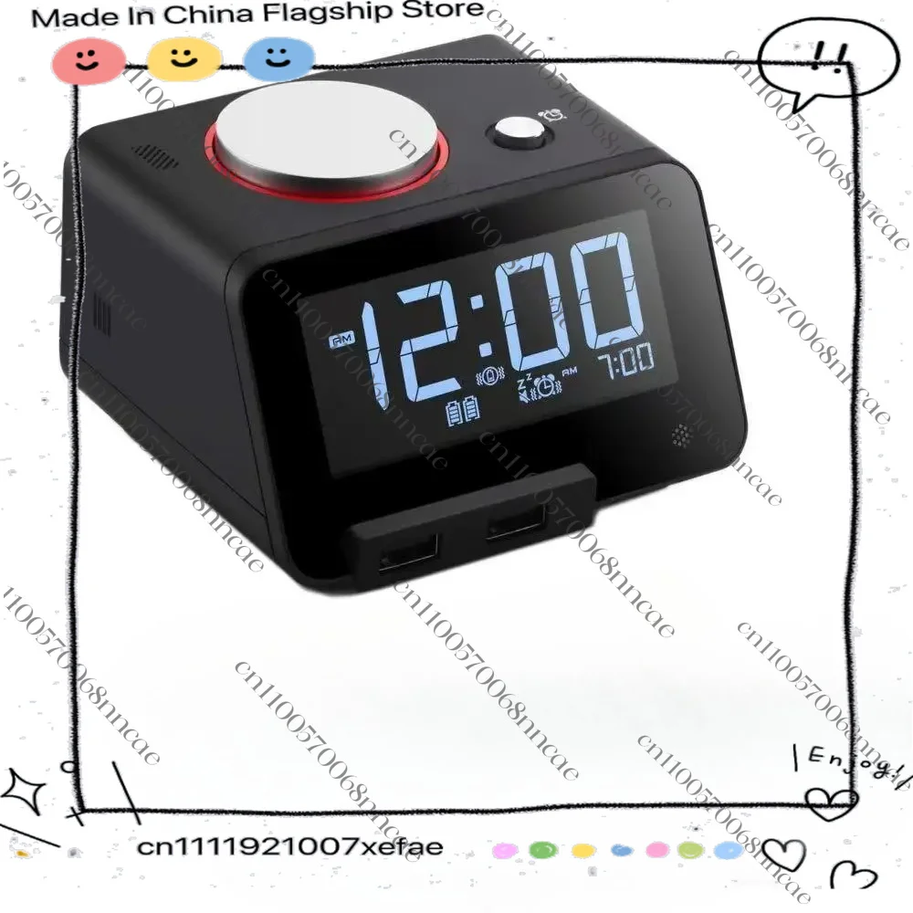 

C2 creative multi-function music alarm clock LED children's bedside silent luminous light