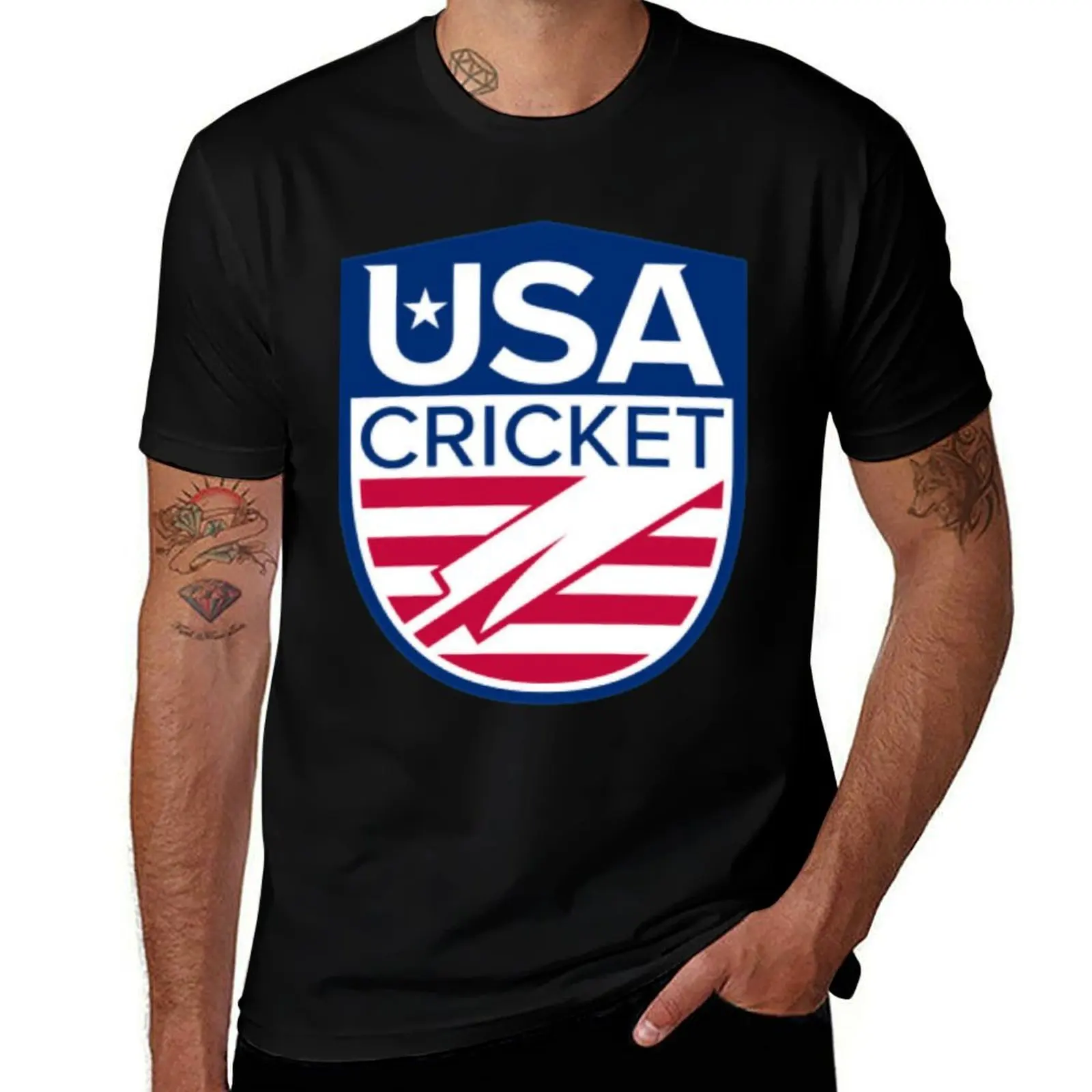 

USA cricket T-Shirt custom t shirt customs rapper graphic tees mens designer t shirt