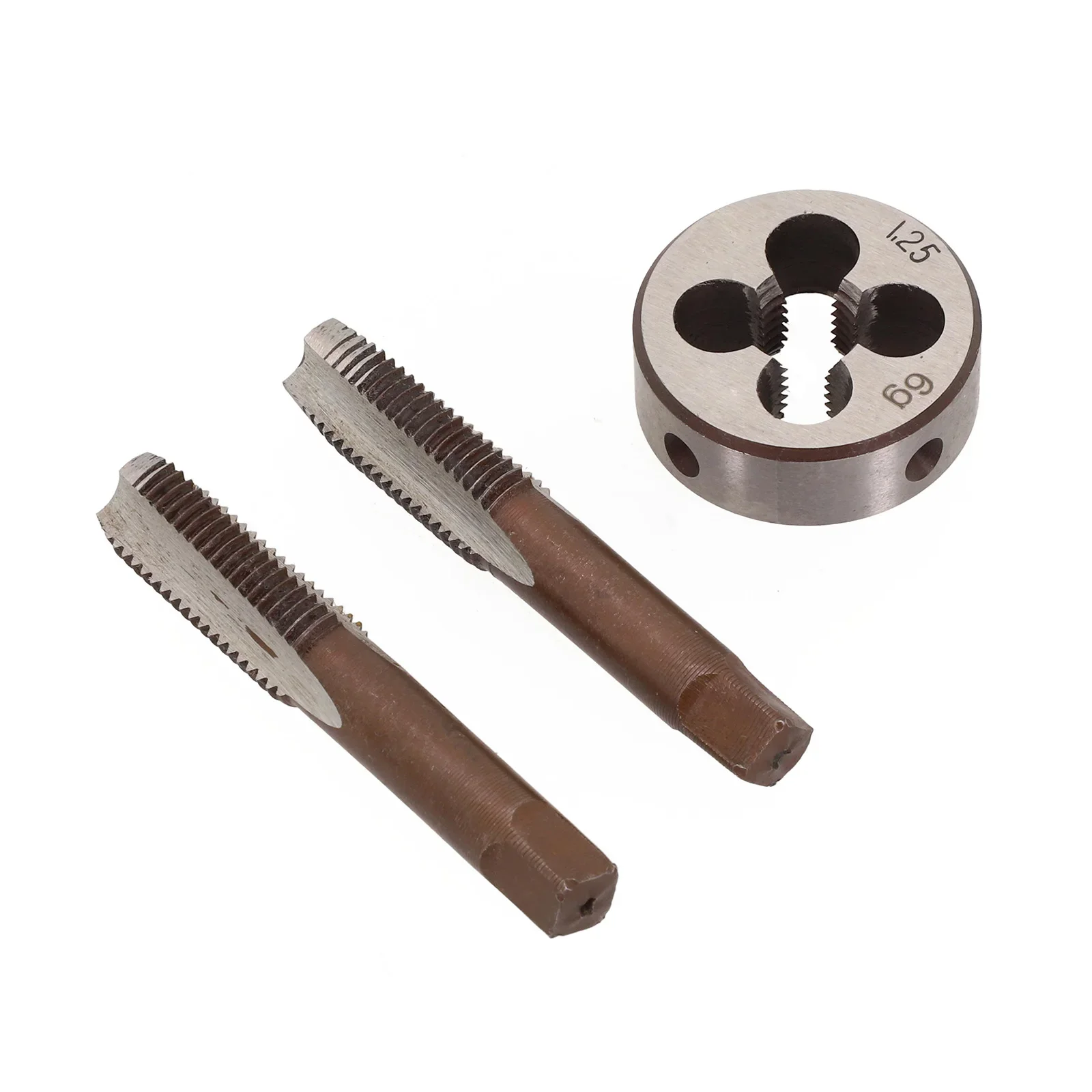 CNC Hand Taps Plug Tap Die 3pcs/set 59mm Tap High Speed Steel M10 X 1.25mm Metric Thread Metalworking Supplies