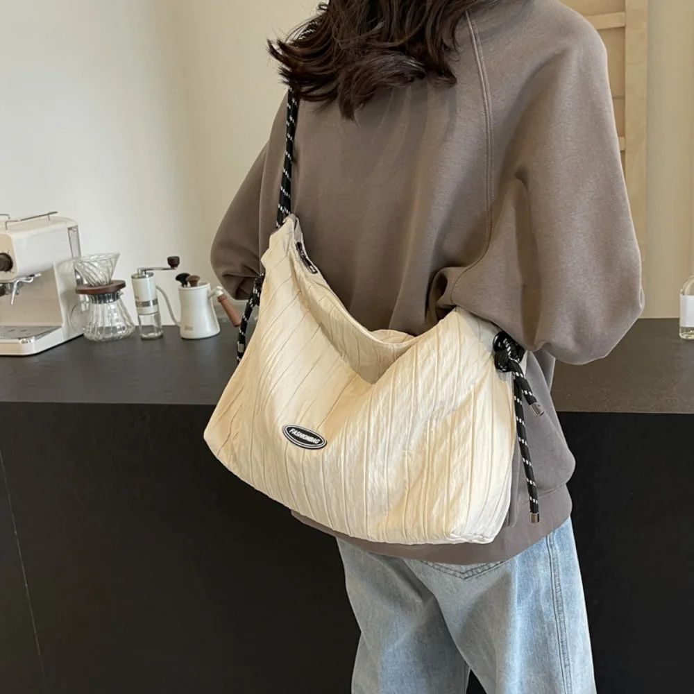 

Casual Crossbody Bag Wear Resistant Solid Color Shoulder Belt Bags Large Capacity Adjustable Strip Single-shoulder Bag