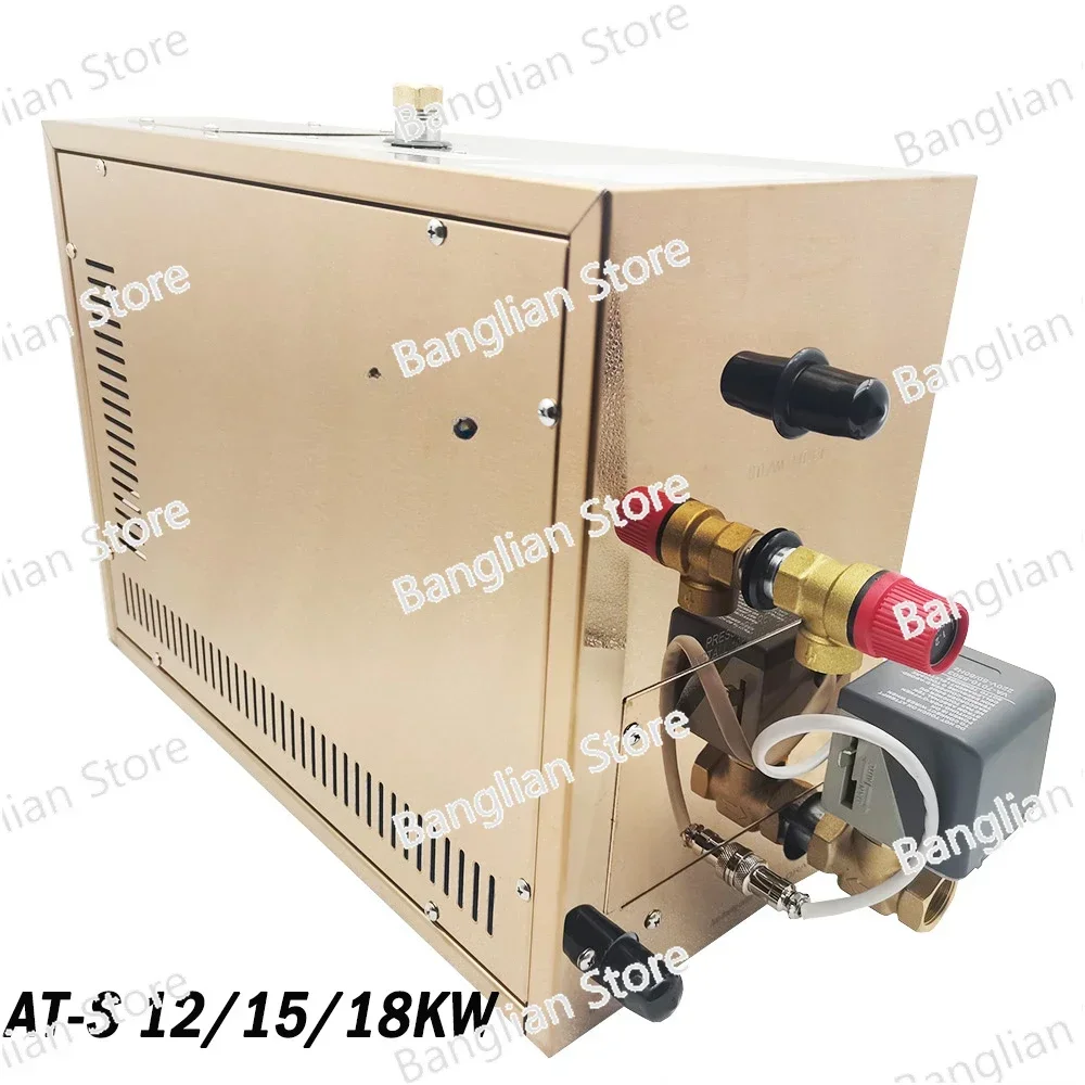 AT-S 12/15/18KW Home Wet Steam Rooms Steam Bath Generator Household Steaming Sauna Room Steam Bath Sauna Machine for Spa