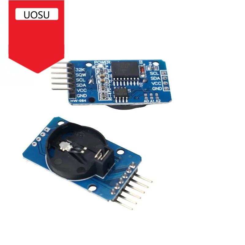 1Pcs DS3231 AT24C32 Precision RTC Real Time Clock Module I2C w/ Temp Sensor for Arduino Data Logger Raspberry Pi ESP8266 ESP32