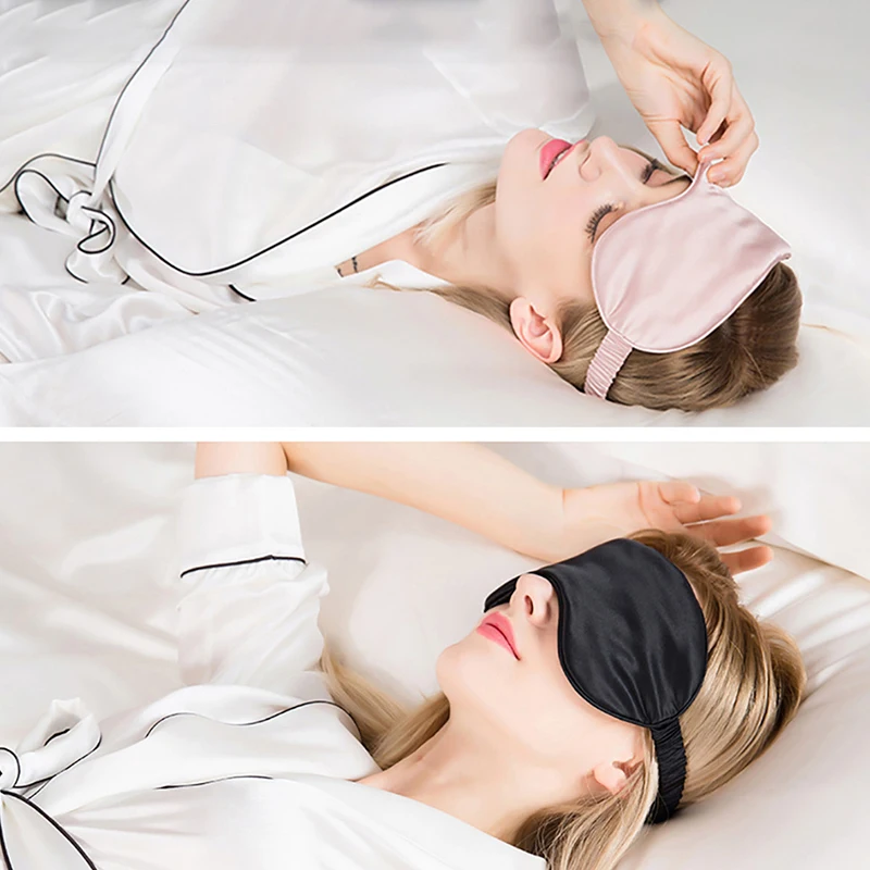 1/2Pcs Eye Mask For Sleeping Cover With Elastic Strap Effective Shading Blindfold For Women Men Travel Eyepatch Relax Eyeshade