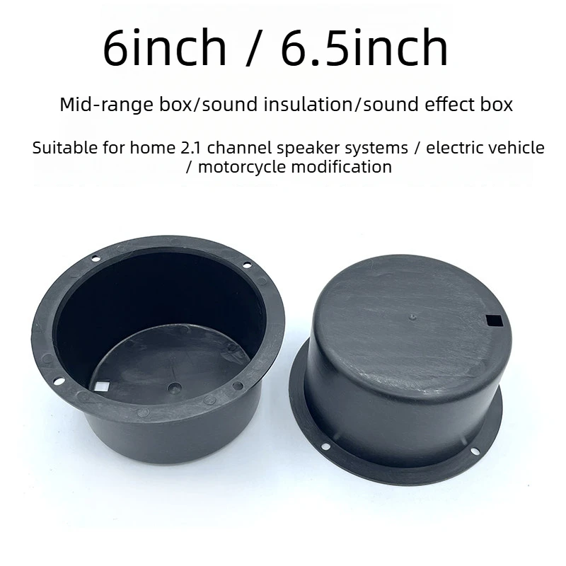 2/3/4/5/6/6.5 Inch Waterproof Speaker Cabinet with Grille, Midrange Box Bass Diaphragm Speaker for Electric Scooter Modification