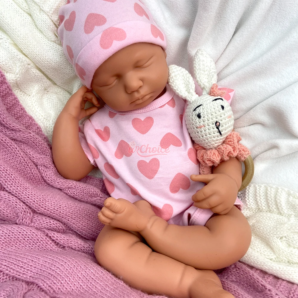 Formación de enfermería 50cm Loulou boca abierta de silicona renacido bebé niña / niño suave impermeable muñeca recién nacido regalo de Navidad