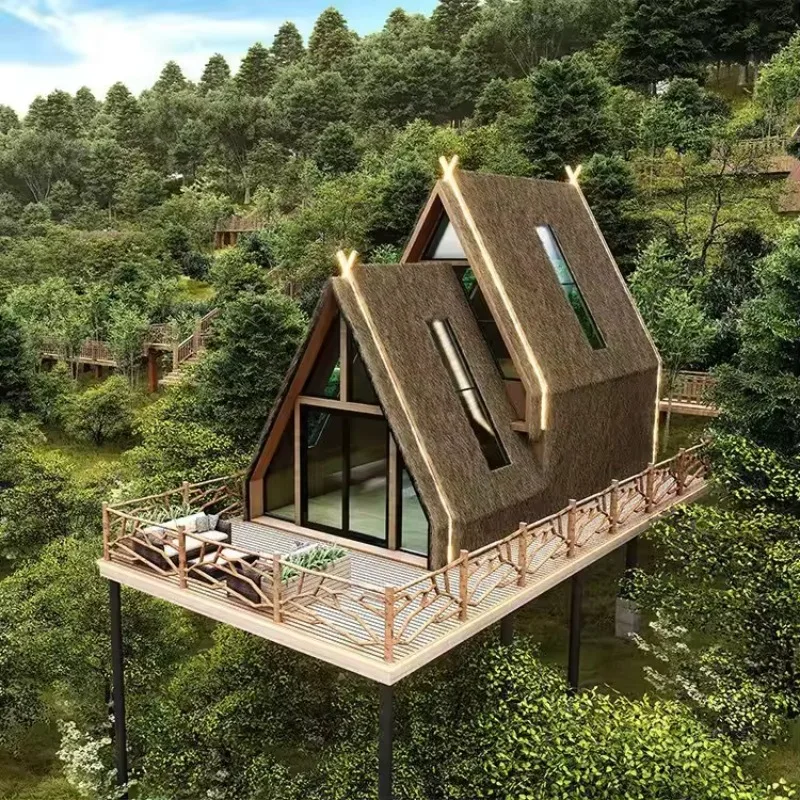 Triangular House Outdoor Modern Style Prefabricated Mobile Home Small House Hot Sale Expandable Luxury Small Triangle House