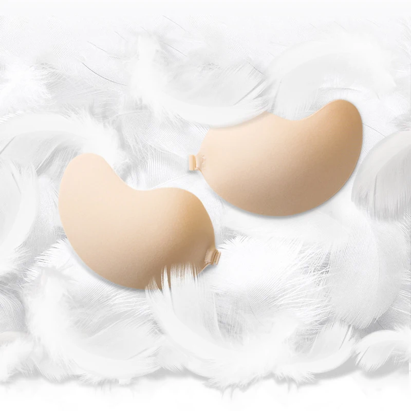 Women Breast Self Adhesive Invisible Bra Reusable Silicone Mango Bust Nipple Cover Pasties Stickers Lift Push Up Strapless Bras