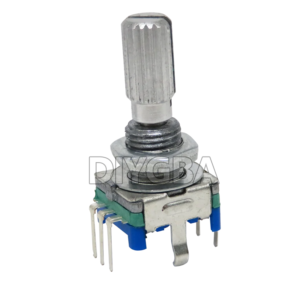 10PCS Half / Plum Axis Rotary Encoder, Handle Length 5Sets 15mm 20mm Code Switch/ EC11/ Digital Potentiometer With 13/15*17 Cap