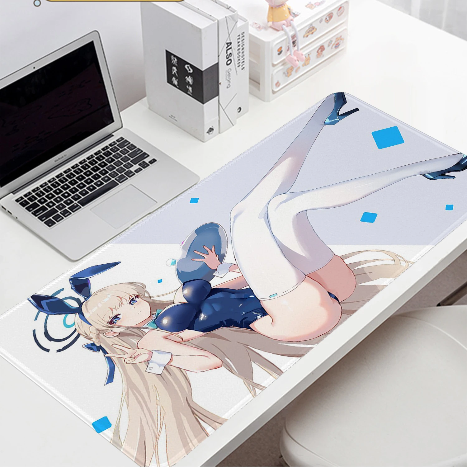 Blue Archive Toki Mouse Pad Anime Girl Gaming Pad Large Desk Mat Big Office Laptop Desk Pad Non-Slip Game Mousepad for Gamer