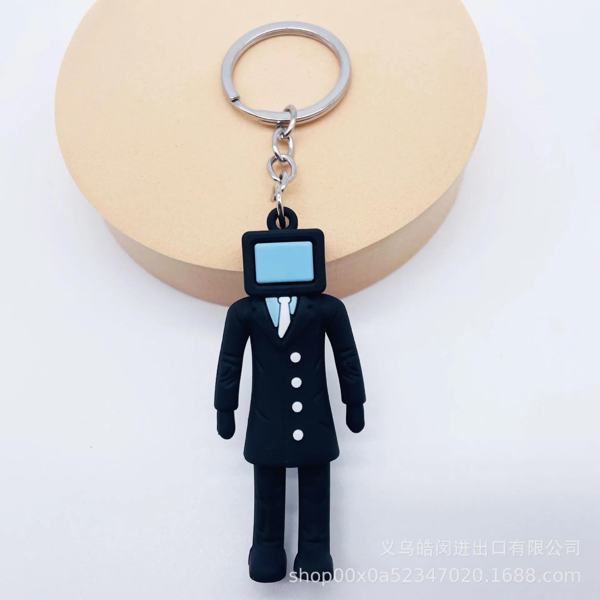 New Skibidi Toilet Keychain Action Figure Doll Game Figure Kid Toys Monitor Toilet Man Cake Halloween Christmas Gifts